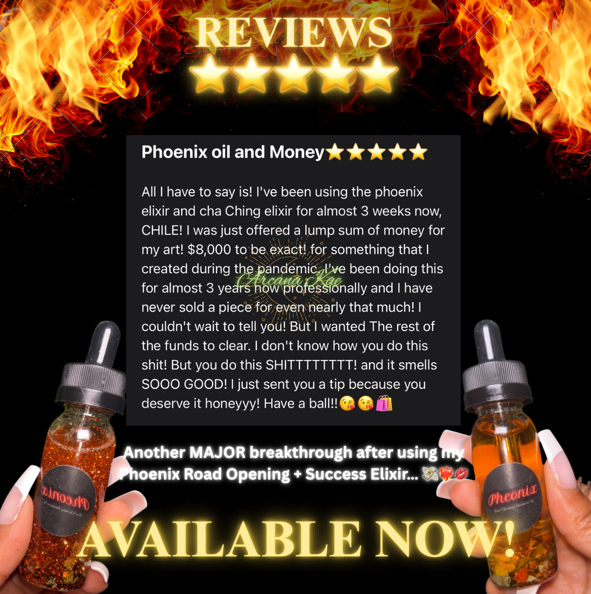 PHEONIX Success & Road Opening Elixir✨🕊️🔥⛓️